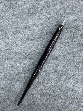 Vintage Sheaffer Desk Fountain Pen Inlaid Nib Imperial Brown White Dot 1950s USA